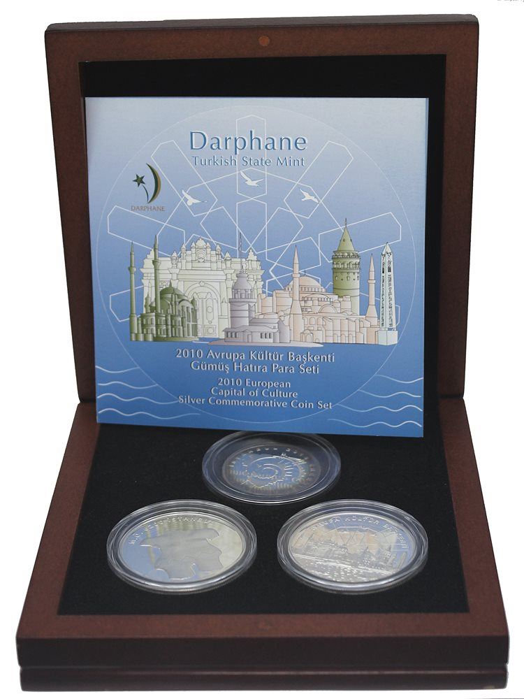 2010 Avrupa Kültür Başkenti Gümüş Hatıra Para Seti