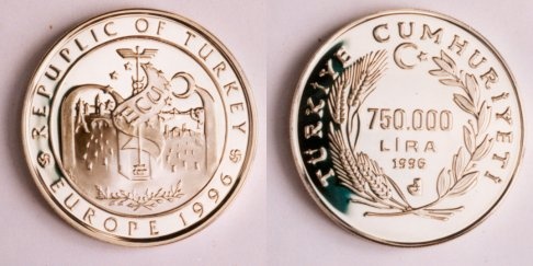 ECU (European Currency Unit) Gümüş Hatıra Parası