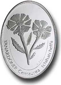 Yanardöner (Centaurea Tchihatcheffii) Gümüş Hatıra Parası 