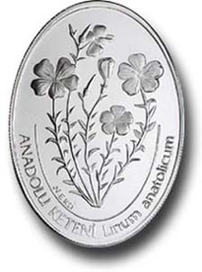 Anadolu Keteni (Linum Anatolicum) Gümüş Hatıra Parası 