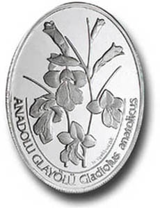 Anadolu Glayölü (Gladiolus Anatolicus) Gümüş Hatıra Parası 