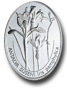 Antalya Süseni (Iris Pamphylica) Gümüş Hatıra Parası 