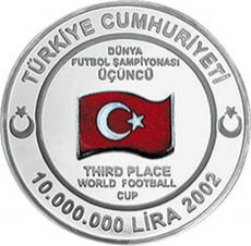 Dünya Üçüncüsü Türkiye Gümüş Hatıra Parası