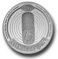 TRT Radyolarının 75. Yılı Gümüş Hatıra Parası