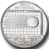 2002 Dünya Futbol Şampiyonası Gümüş Hatıra Parası