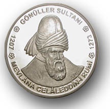 Mevlana Celaleddini-i Rumi Gümüş Hatıra Parası