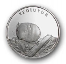 YEDİUYUR (HAZEL DORMOUSE) Gümüş Hatıra parası