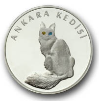 ANKARA KEDİSİ (ANGORA CAT) Gümüş Hatıra Parası