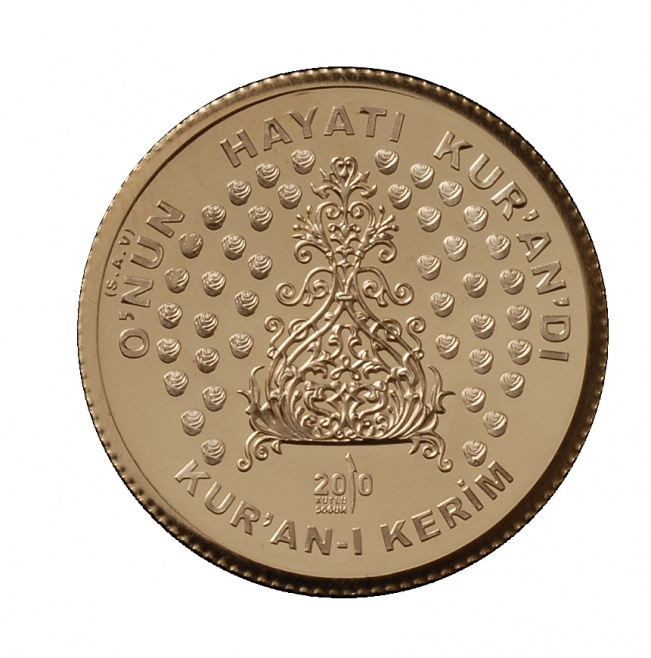 Kuran'ın Nüzulü'nün 1400. Yılı Hatıra Parası(Altın)