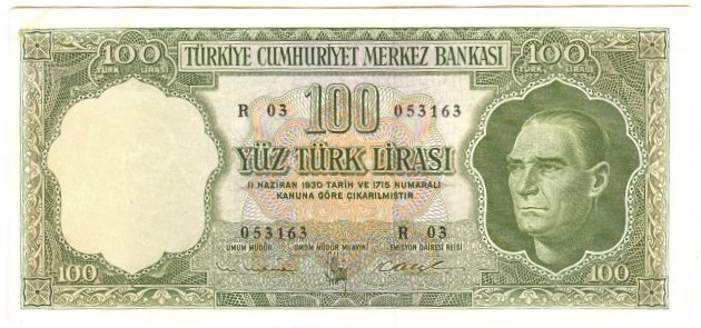 5.Emisyon 100 Türk Lirası 4. Tertip